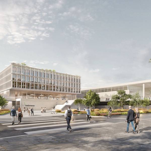 18.09.2023 Visualisierung möglicher Verwaltungsneubau der Messe am Standort der heutigen Halle 3.