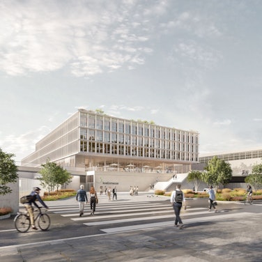 18.09.2023 Visualisierung möglicher Verwaltungsneubau der Messe am Standort der heutigen Halle 3.