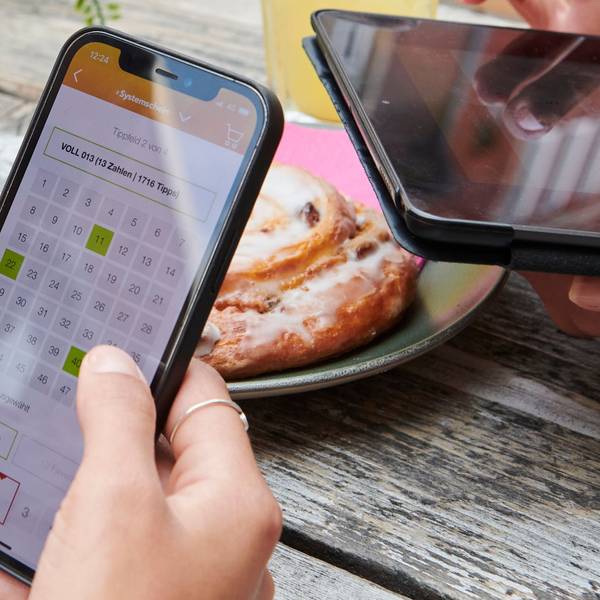 WestLotto App auf dem Smartphone.