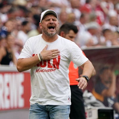 FC-Trainer Steffen Baumgart braucht am Samstag gegen Stuttgart den ersten Saisonsieg.