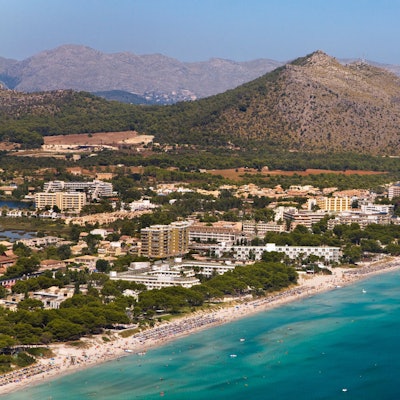 Playas de Muro y Alcudia. Alcudia Bay. Majorca. Balearic Islands. Spain.
