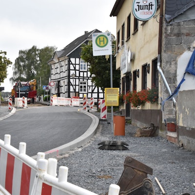 Sanierung der Hauptstraße in Winterscheid.