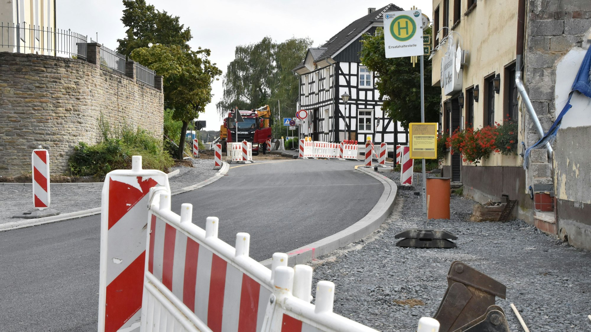 Sanierung der Hauptstraße in Winterscheid.