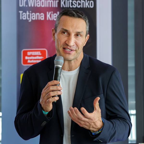 Pressekonferenz zur Buchvorstellung "Gestohlene Leben - die verschleppten Kinder der Ukraine": Porträt von Wladimir Klitschko