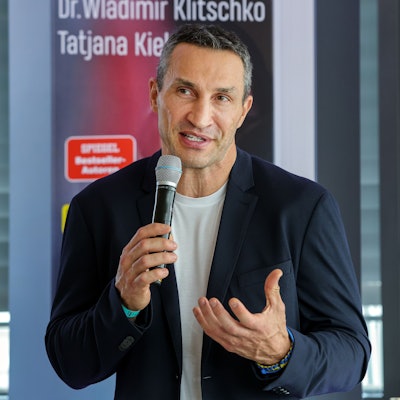 Pressekonferenz zur Buchvorstellung "Gestohlene Leben - die verschleppten Kinder der Ukraine": Porträt von Wladimir Klitschko