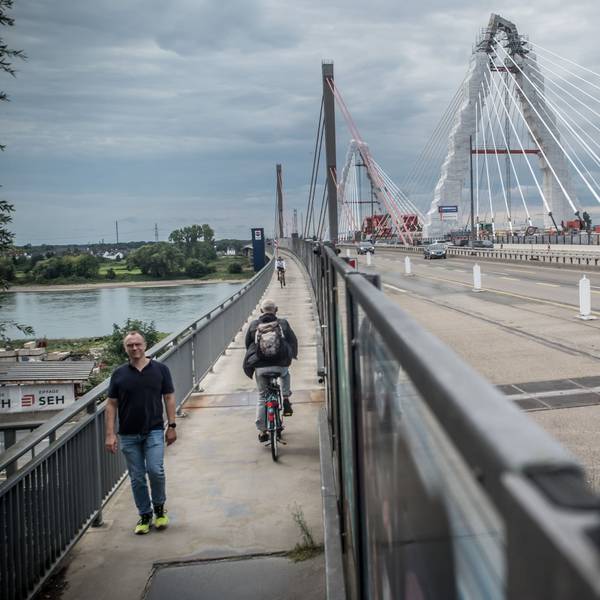 Leverkusener Brücke, Radweg. Foto: Ralf Krieger