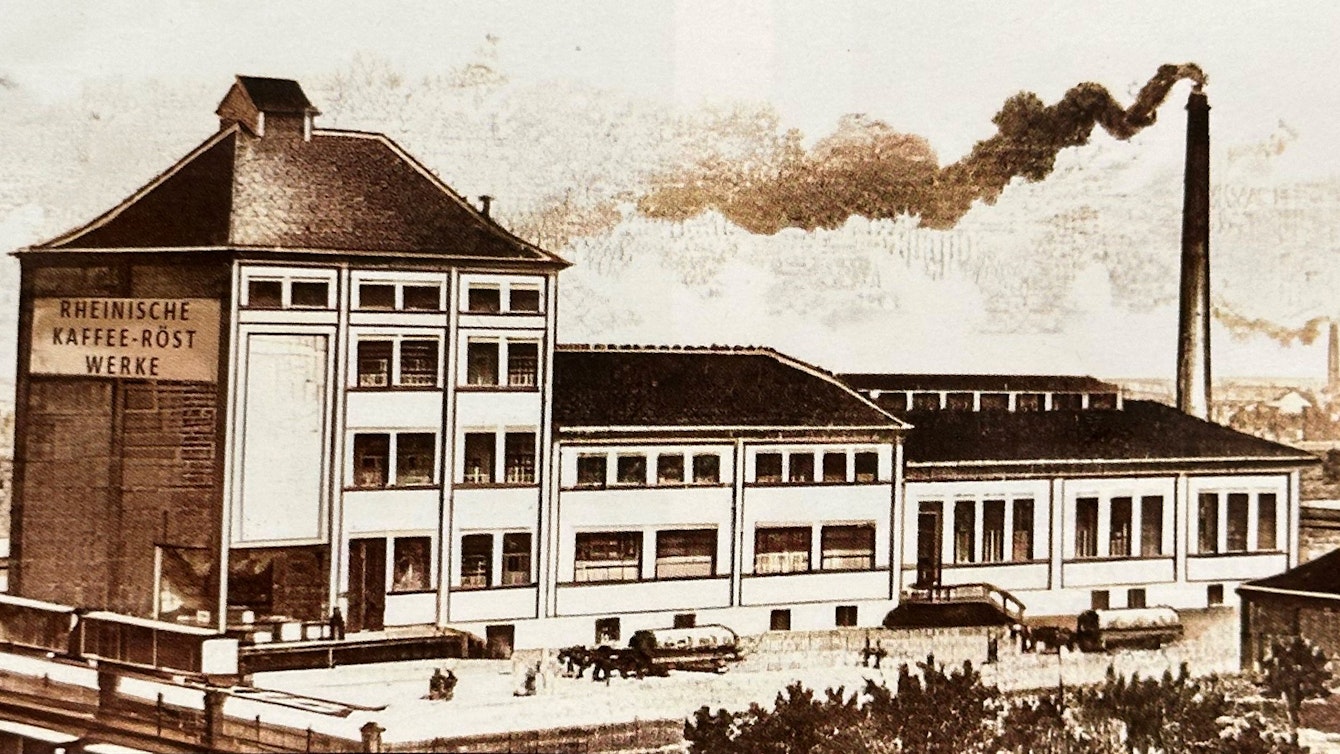 Die ersten Zeichnungen der Kaffeerösterei aus Troisdorf-Oberlar.
