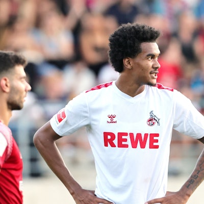 Testspiel, Bergisch Gladbach vs.1.FC Köln, 06.09.2023, Damion Downs (1. FC Köln), Bild: Herbert Bucco