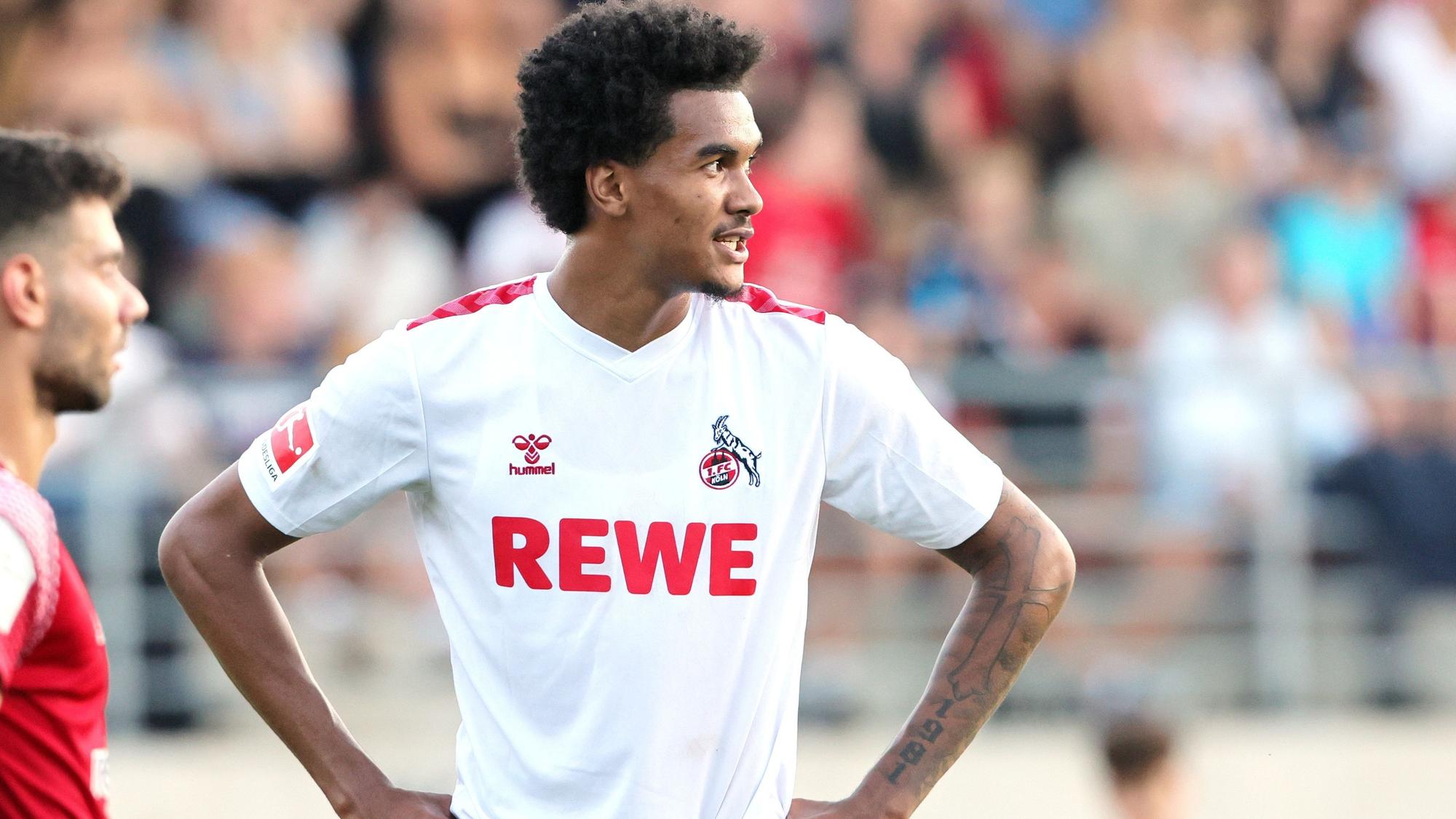 Testspiel, Bergisch Gladbach vs.1.FC Köln, 06.09.2023, Damion Downs (1. FC Köln), Bild: Herbert Bucco
