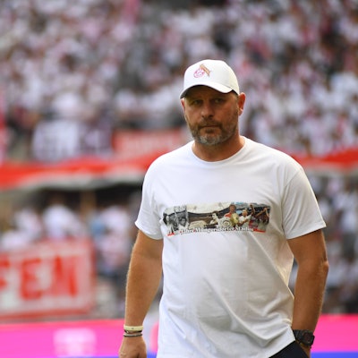 Steffen Baumgart beim Spiel gegen die TSG Hoffenheim