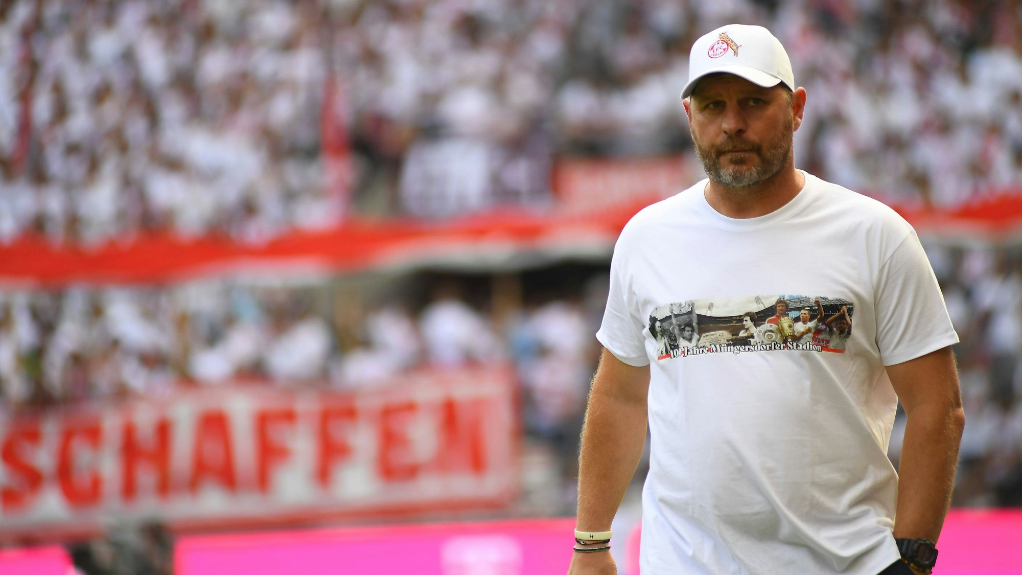 Steffen Baumgart beim Spiel gegen die TSG Hoffenheim