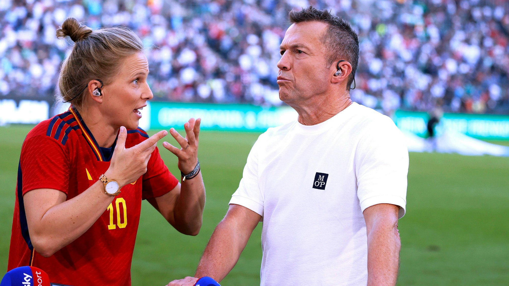 Sky-Expertin Tabea kritisiert den DFB für die ihrer Meinung nach fehlende Haltung im Kuss-Skandal um den spanischen Top-Funktionär Luis Rubiales.