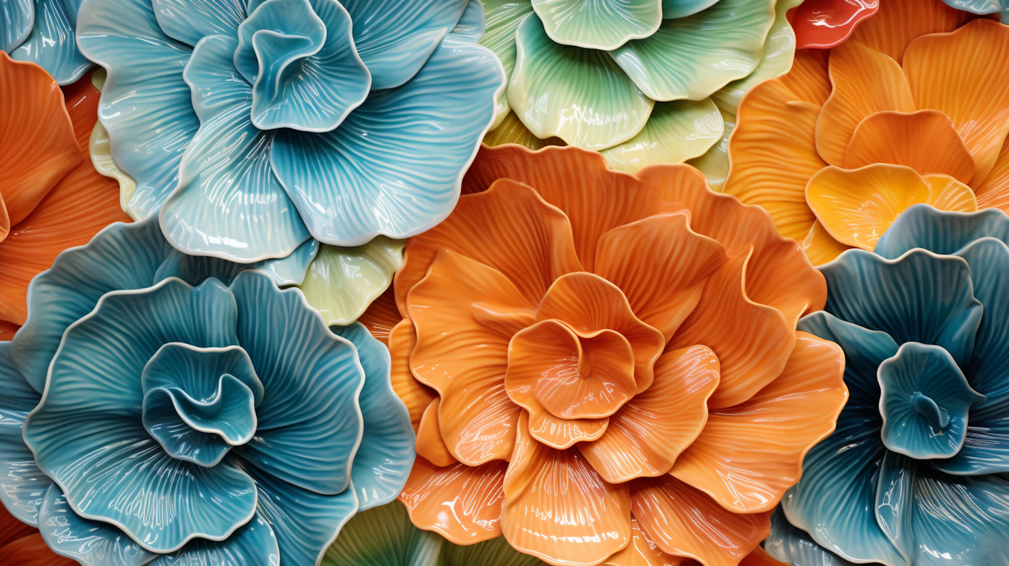 Illustration: Schüsseln in der Form von Blättern