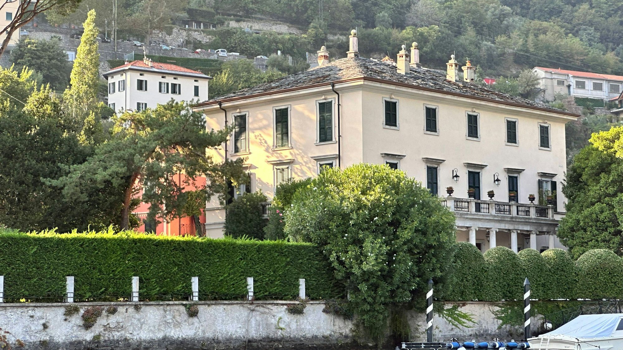Das Anwesen von George Clooney am Comer See in Italien.