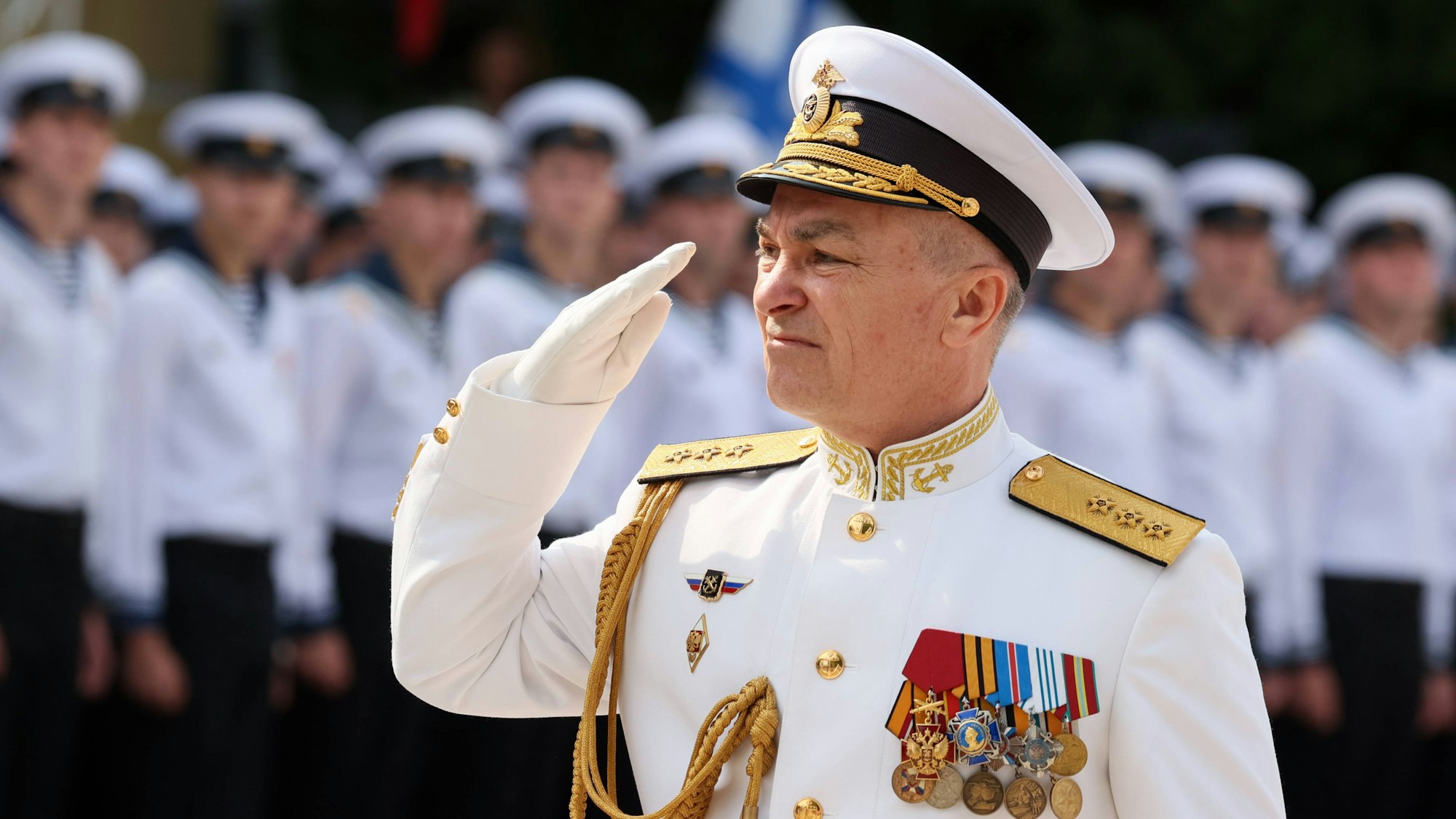 Admiral Wiktor Sokolow ist laut ukrainischen Angaben beim Angriff auf Sewastopol getötet worden. Er war der Oberbefehlshaber der russischen Schwarzmeerflotte. (Archivbild)