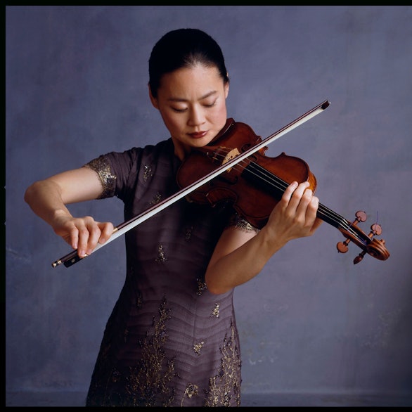 Die japanische Stargeigerin Midori.