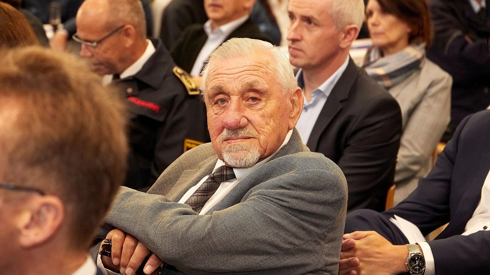 Fritz Poensgen, der erste Ortsbeauftrage des THW Schleiden, wohnte auch der Veranstaltung bei.