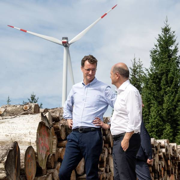 Bundeskanzler Scholz besucht Rheinland und Eifel.