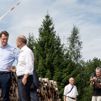 Bundeskanzler Scholz besucht Rheinland und Eifel.