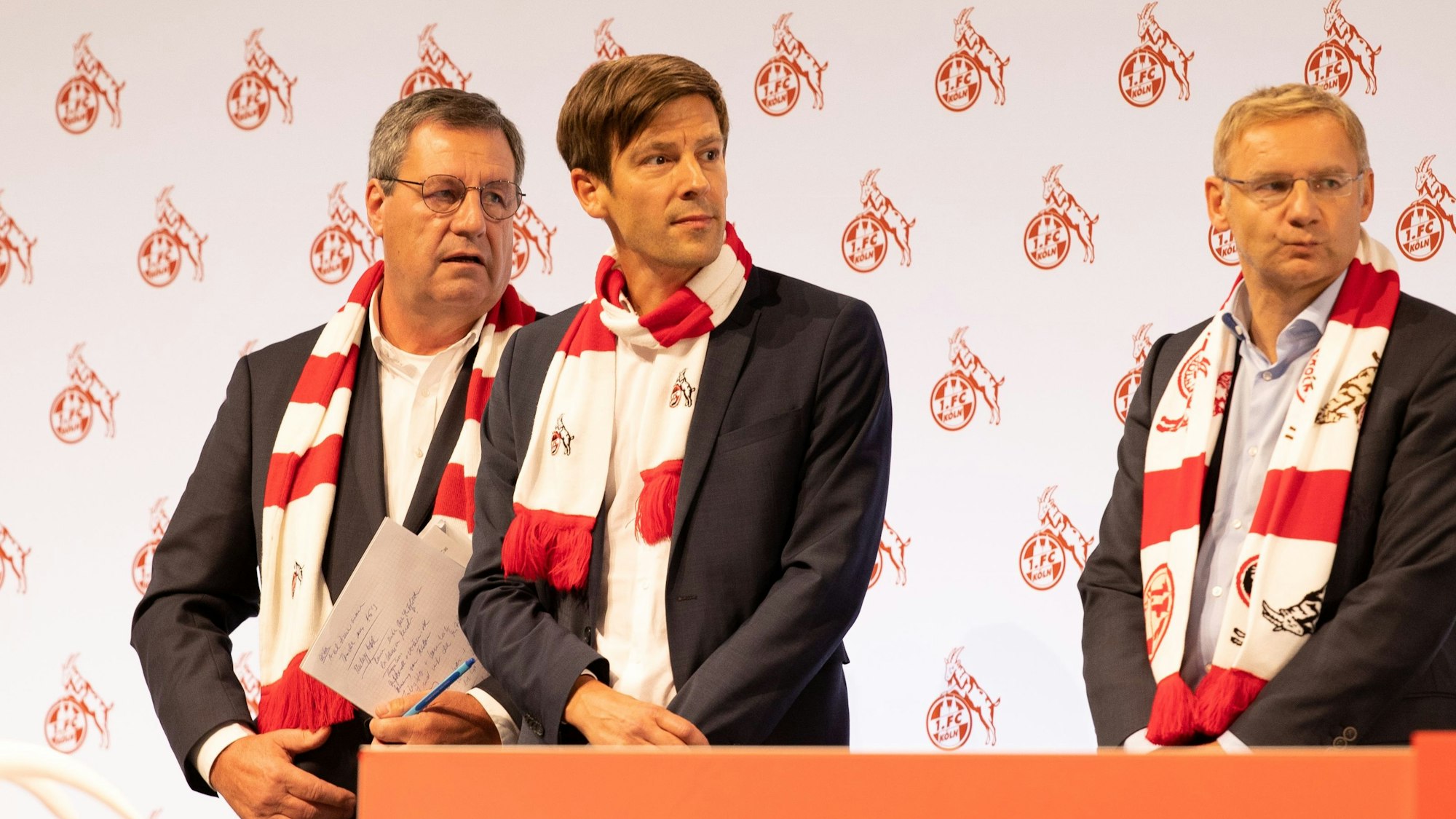 Werner Wolf, Carsten Wettich und Eckhard Sauren auf der Mitgliederversammlung im Herbst 2022.