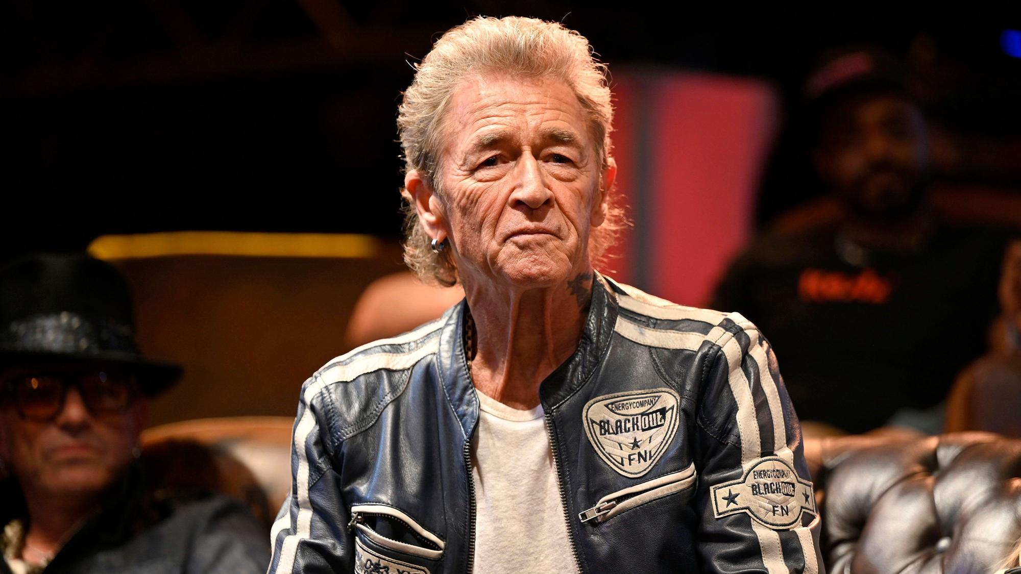 Peter Maffay bei einer Pressekonferenz zu Maffays Abschiedstournee Farewell-Tour 2024 zum 55 jährigen Bühnenjubiläum im Music Store professional. Köln, 21.09.2023 *** Peter Maffay at a press conference for Maffays farewell tour Farewell Tour 2024 to celebrate 55 years on stage at the Music Store professional Cologne, 21 09 2023