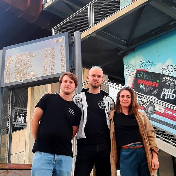 Regisseure und Regisseurin des Films „Vergiss Meyn nicht“: Jens Mühlhoff, Kilian Kuhlendahl, Fabiana Fragale.