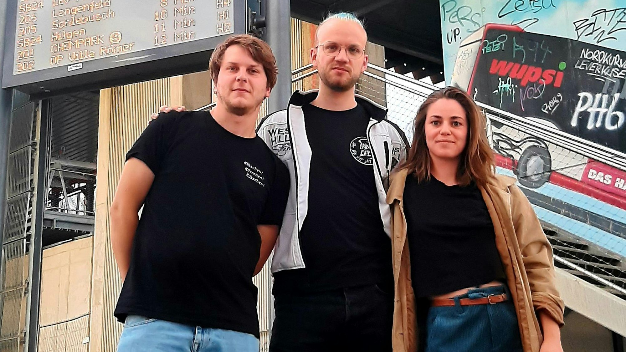 Regisseure und Regisseurin des Films „Vergiss Meyn nicht“: Jens Mühlhoff, Kilian Kuhlendahl, Fabiana Fragale.