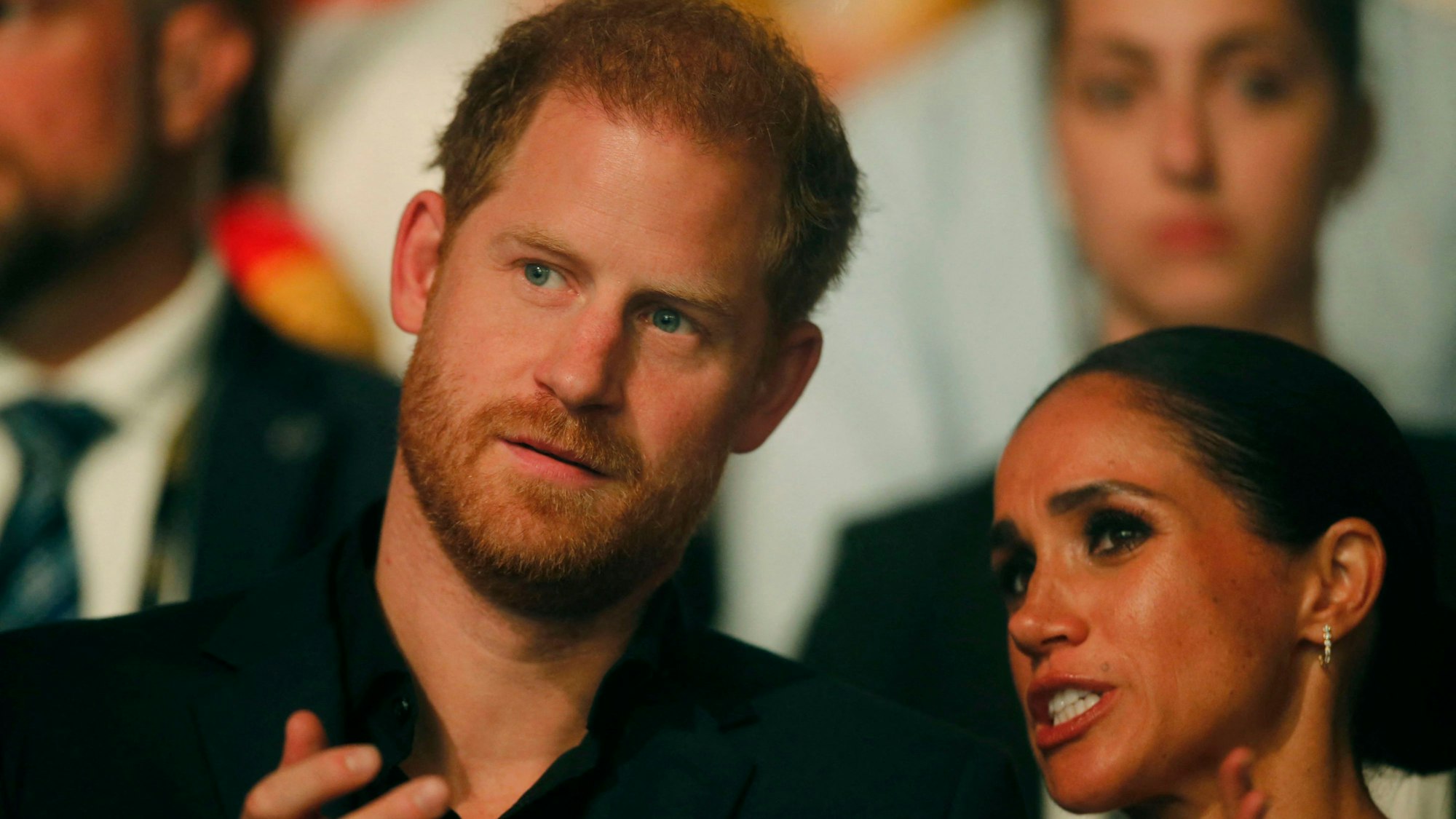 Prinz Harry und Meghan Markle (r.) bei den Invictus Games in Düsseldorf.