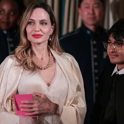 Angelina Jolie und Maddox Jolie-Pitt bei einem Staatsdinner im Weißen Haus.