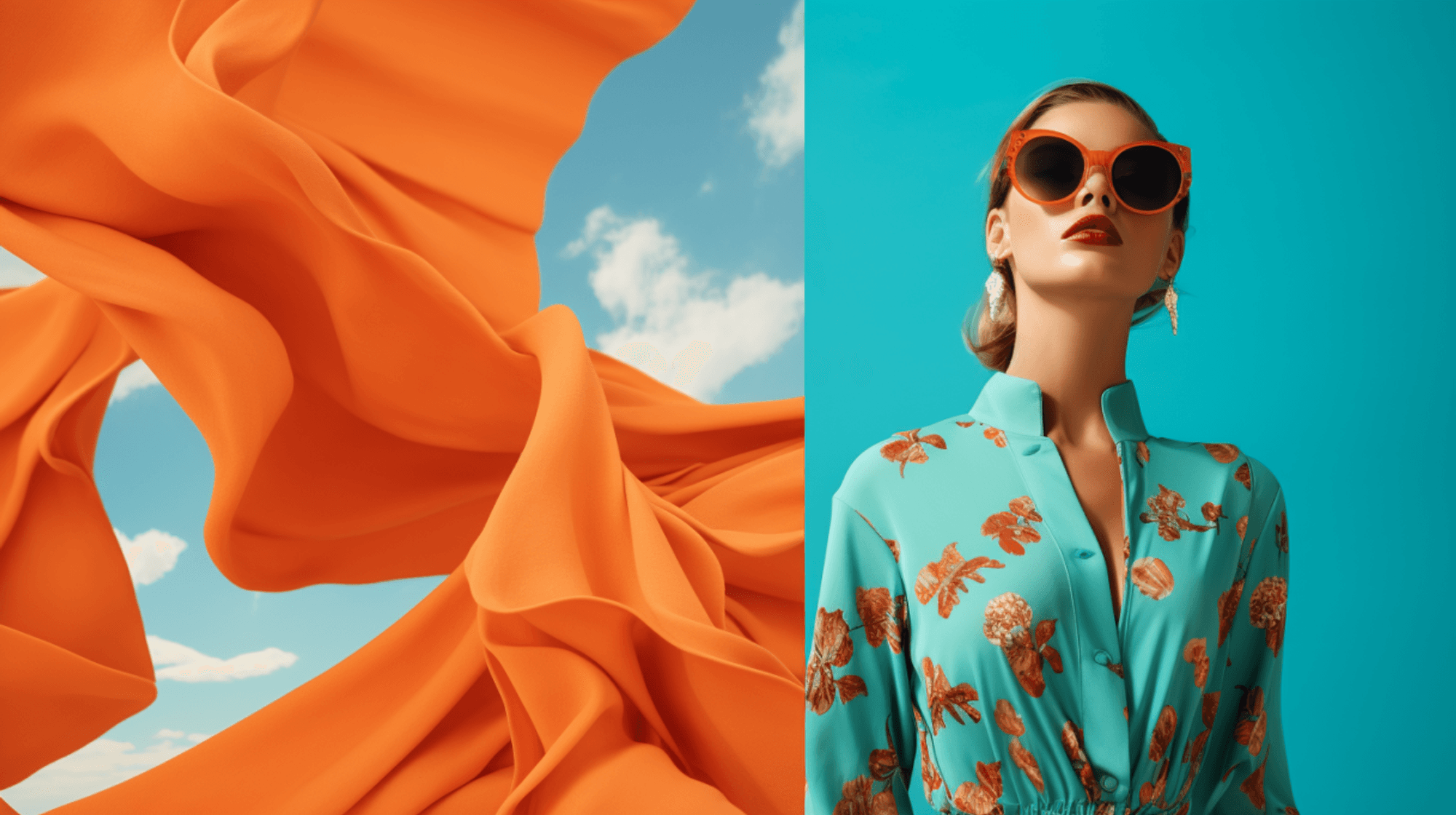 Illustration: Mode glamourös von einem weiblichen Model inszeniert