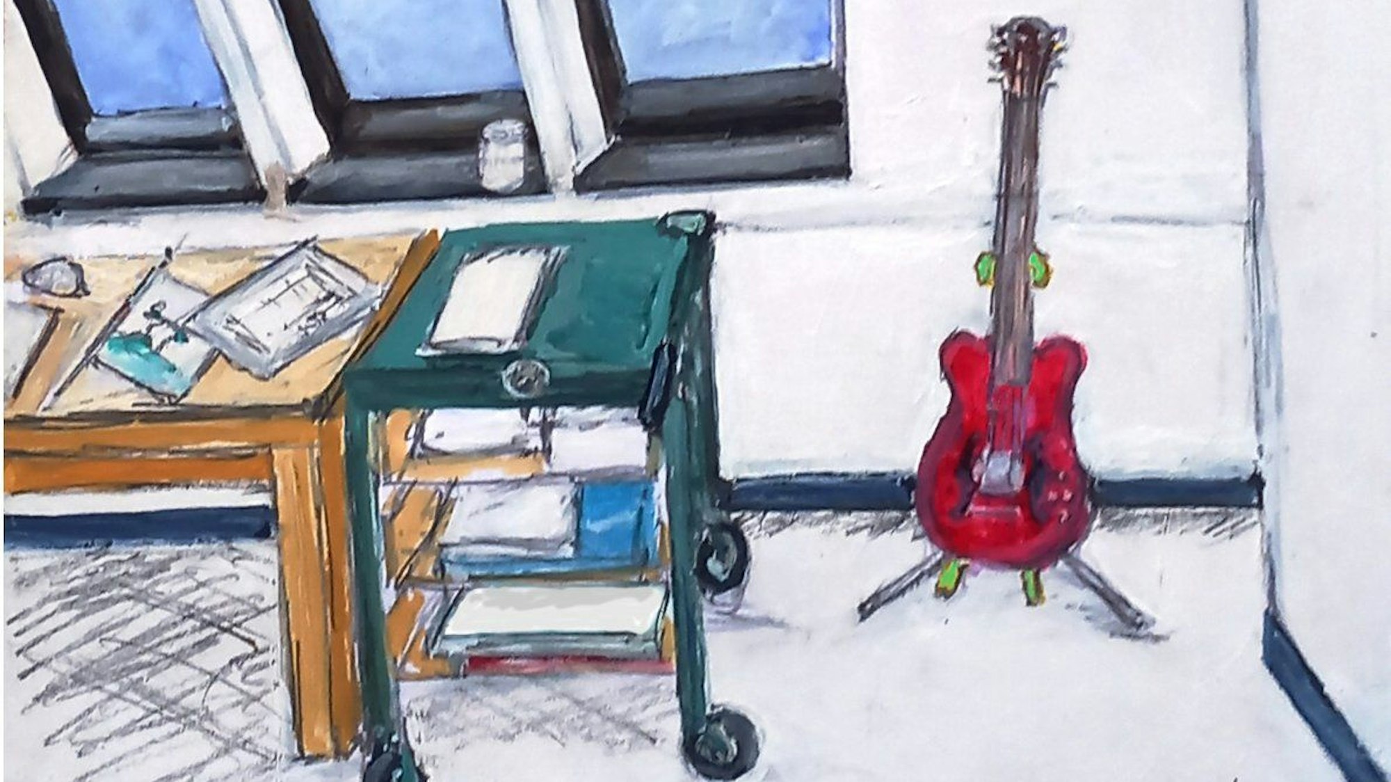 Klaus Wolfs Bild „Open House“.