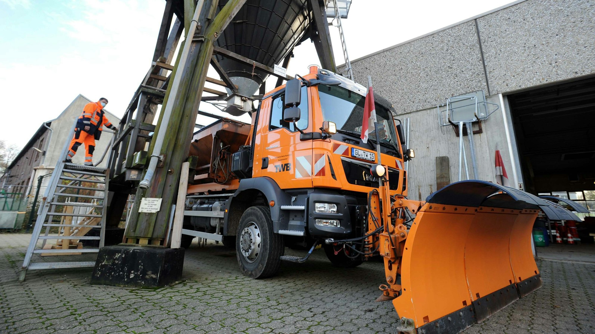 Winterdienstfahrzeug auf dem Burscheider Bauhof
