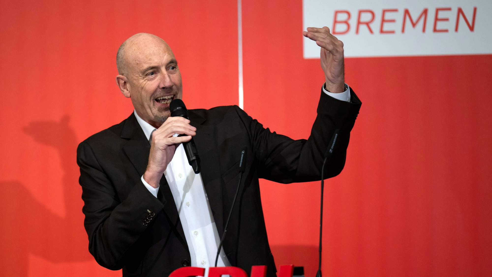 Carsten Meyer-Heder spricht beim Neujahrsempfang der CDU Bremen.