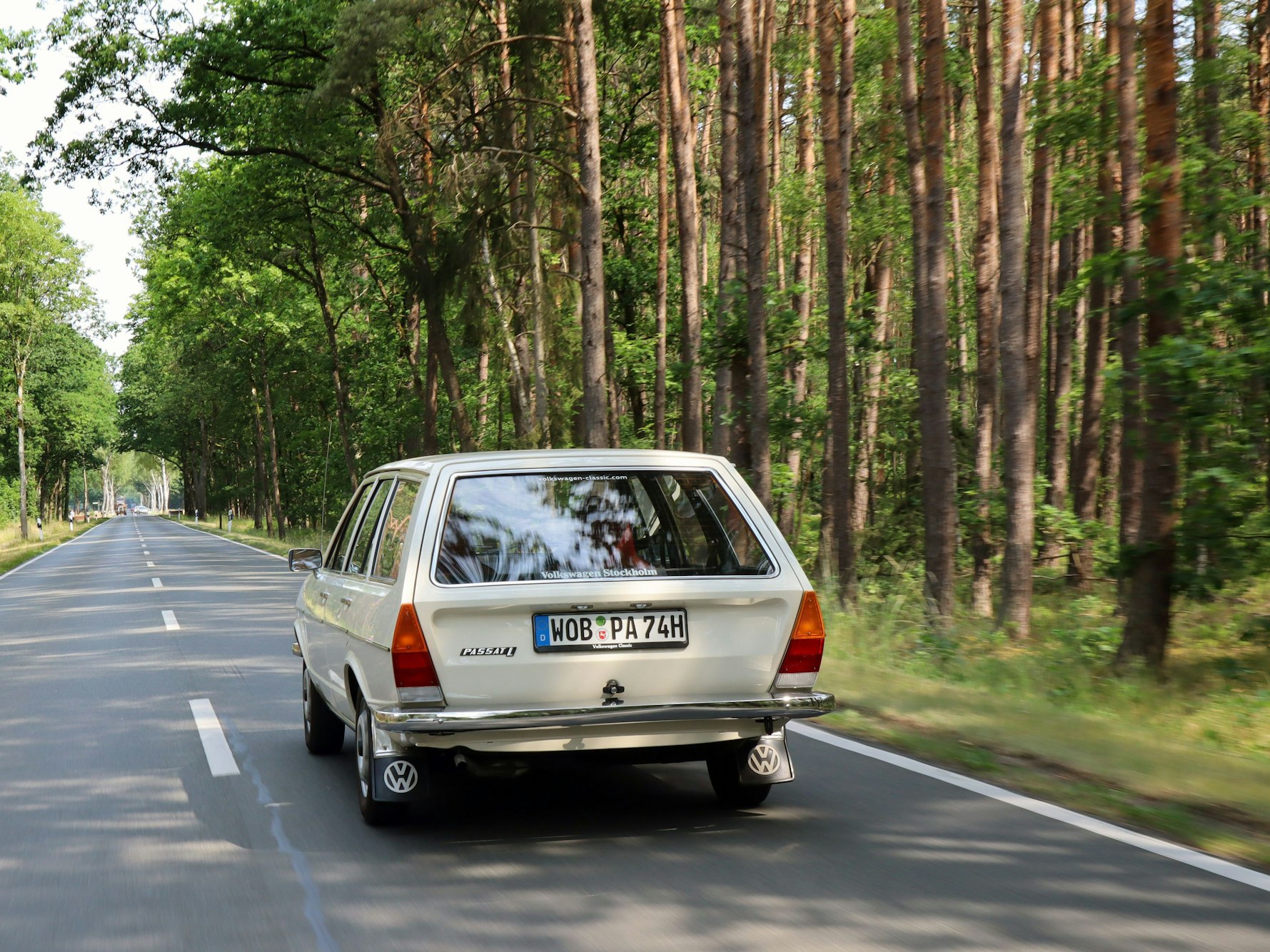 Das Heck des Ur-Passats.