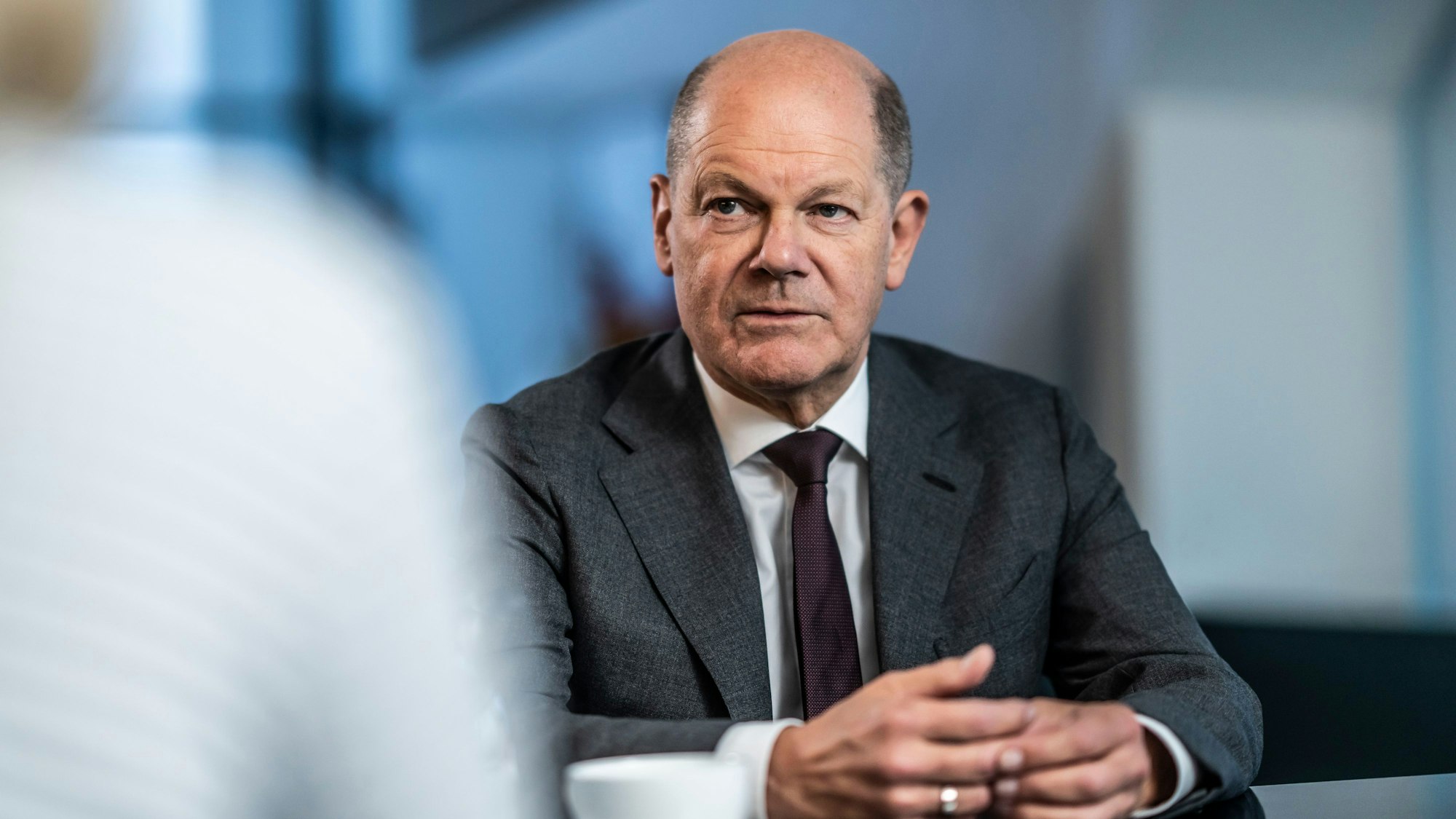 Bundeskanzler Olaf Scholz, Interview mit dem Redaktionsnetzwerk Deutschland