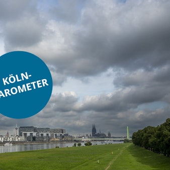 Dicke Wolken über den Poller Wiesen