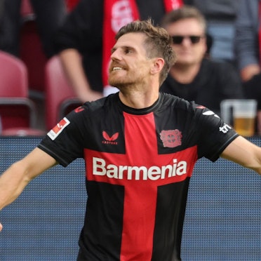 Jonas Hofmann jubelt über seinen Treffer zum 3:0-Endstand.