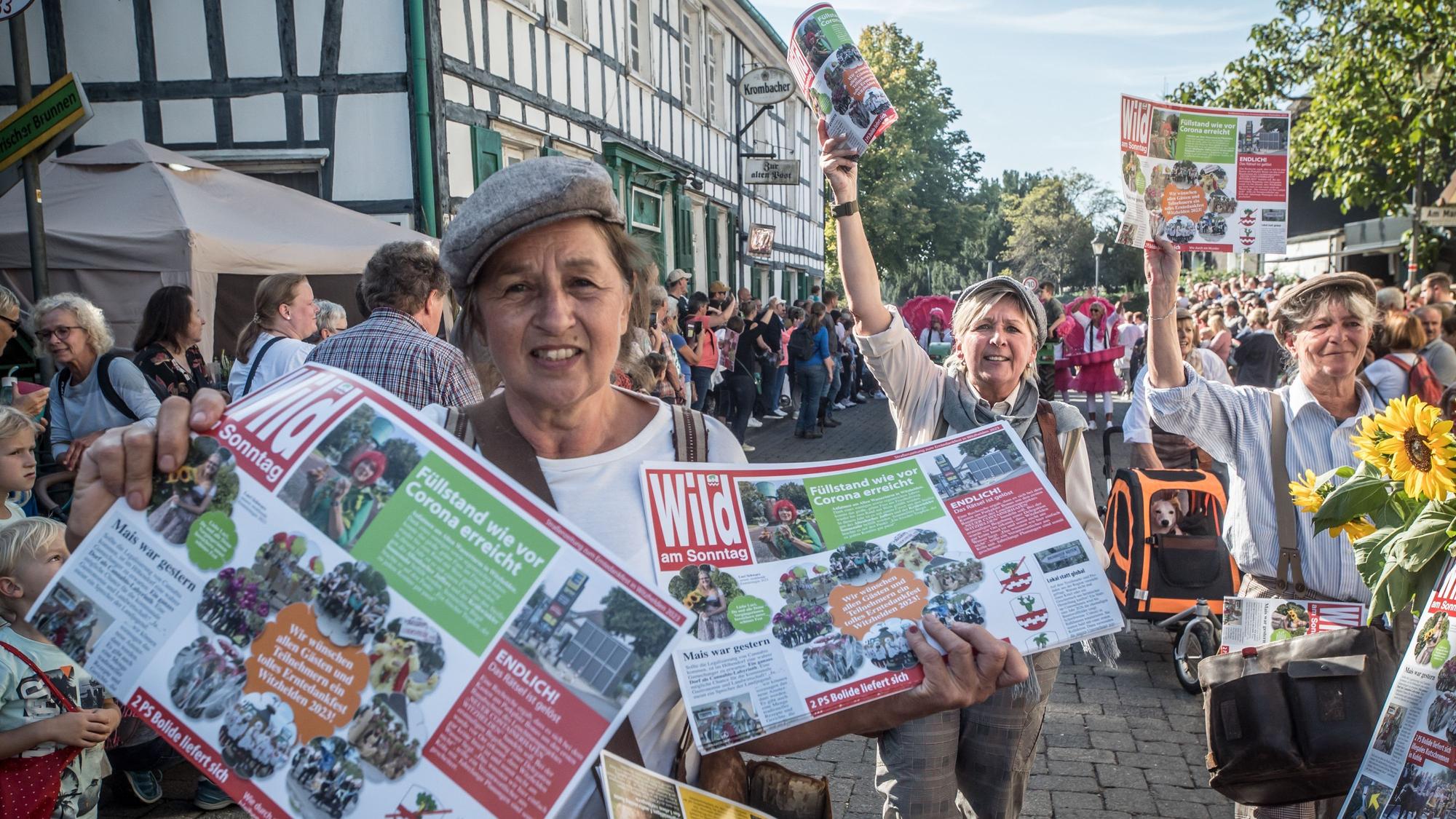 Beim Erntedankzug in Witzhelden 2023