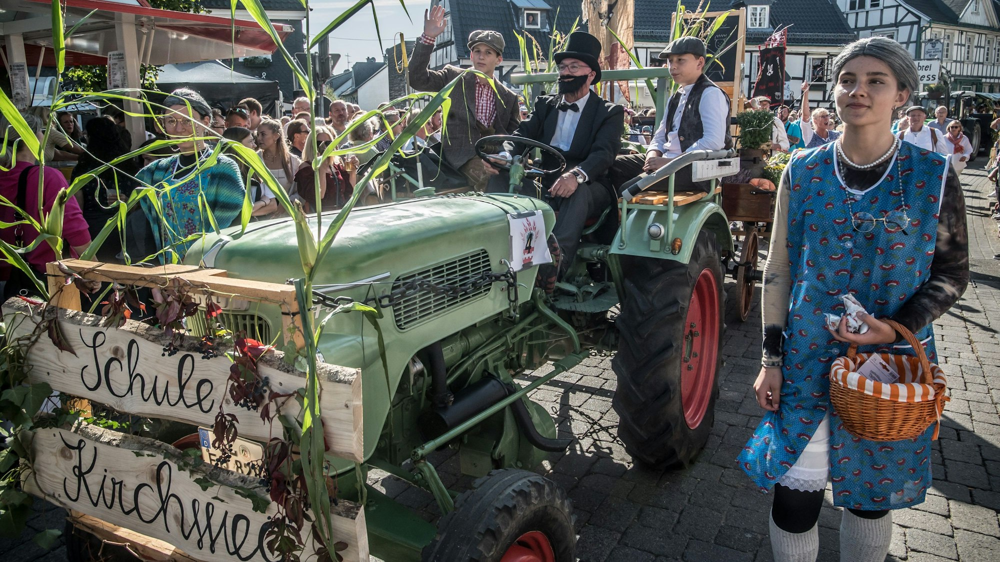 Beim Erntedankzug in Witzhelden im vergangenen Jahr.