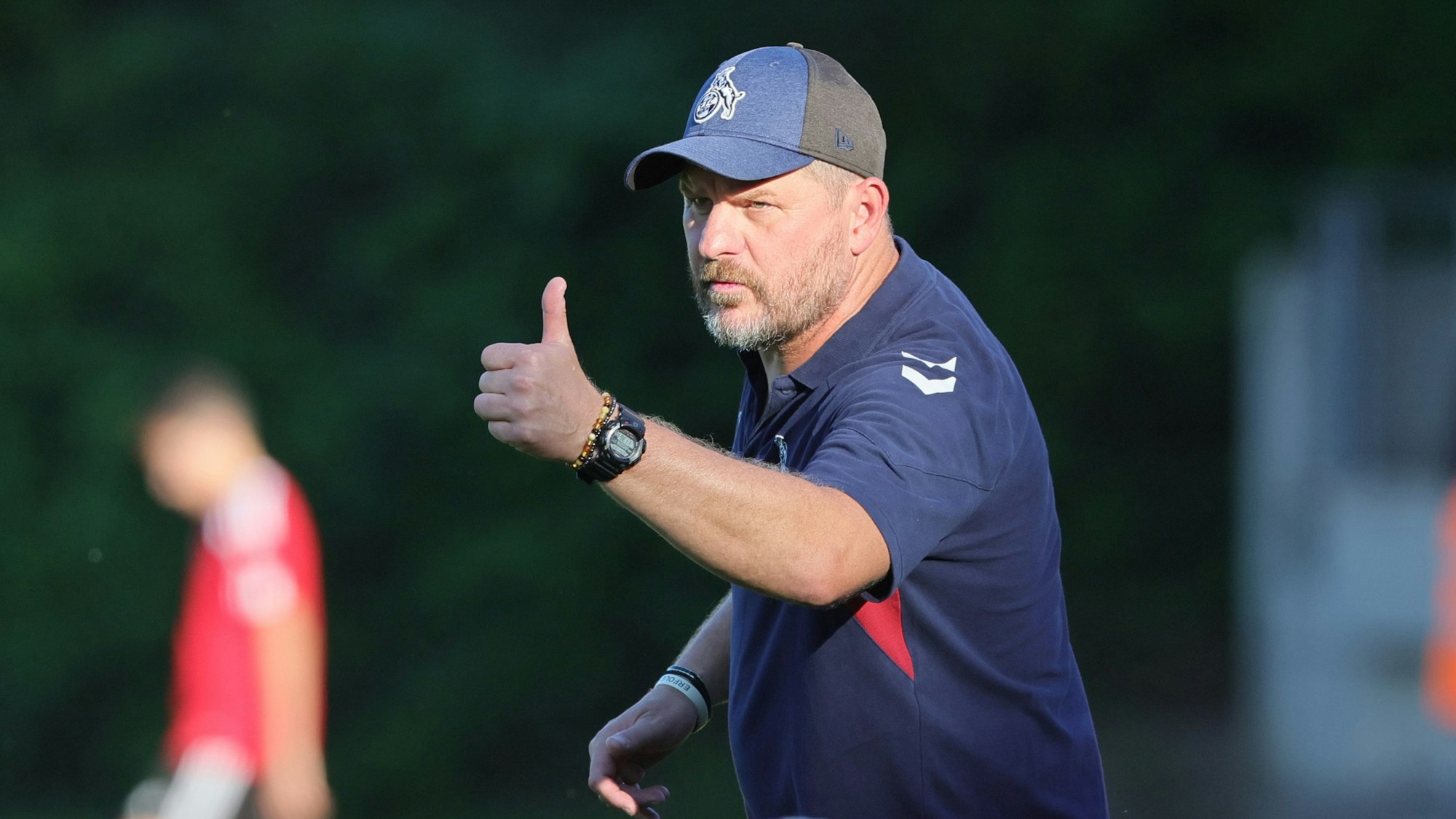 Testspiel, Bergisch Gladbach vs.1.FC Köln, 06.09.2023, Steffen Baumgart (1. FC Köln), Bild: Herbert Bucco