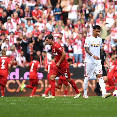 Davie Selke verlor am Samstag den entscheidenden Ball vor dem Stuttgarter 1:0, der Kölner Mittelstürmer haderte anschließend heftig.