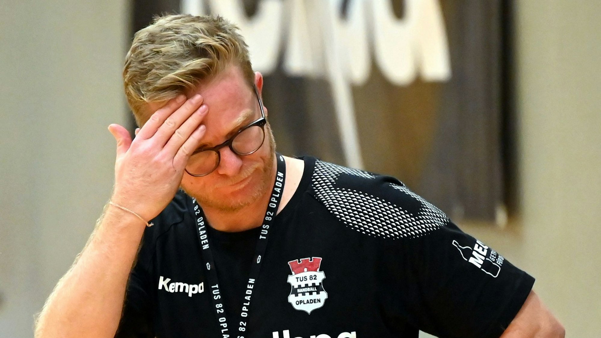 30.09.2023, Handball-Tus Opladen - Dutenhofen
TR: Fabrice Voigt (Opladen)
Foto: Uli Herhaus