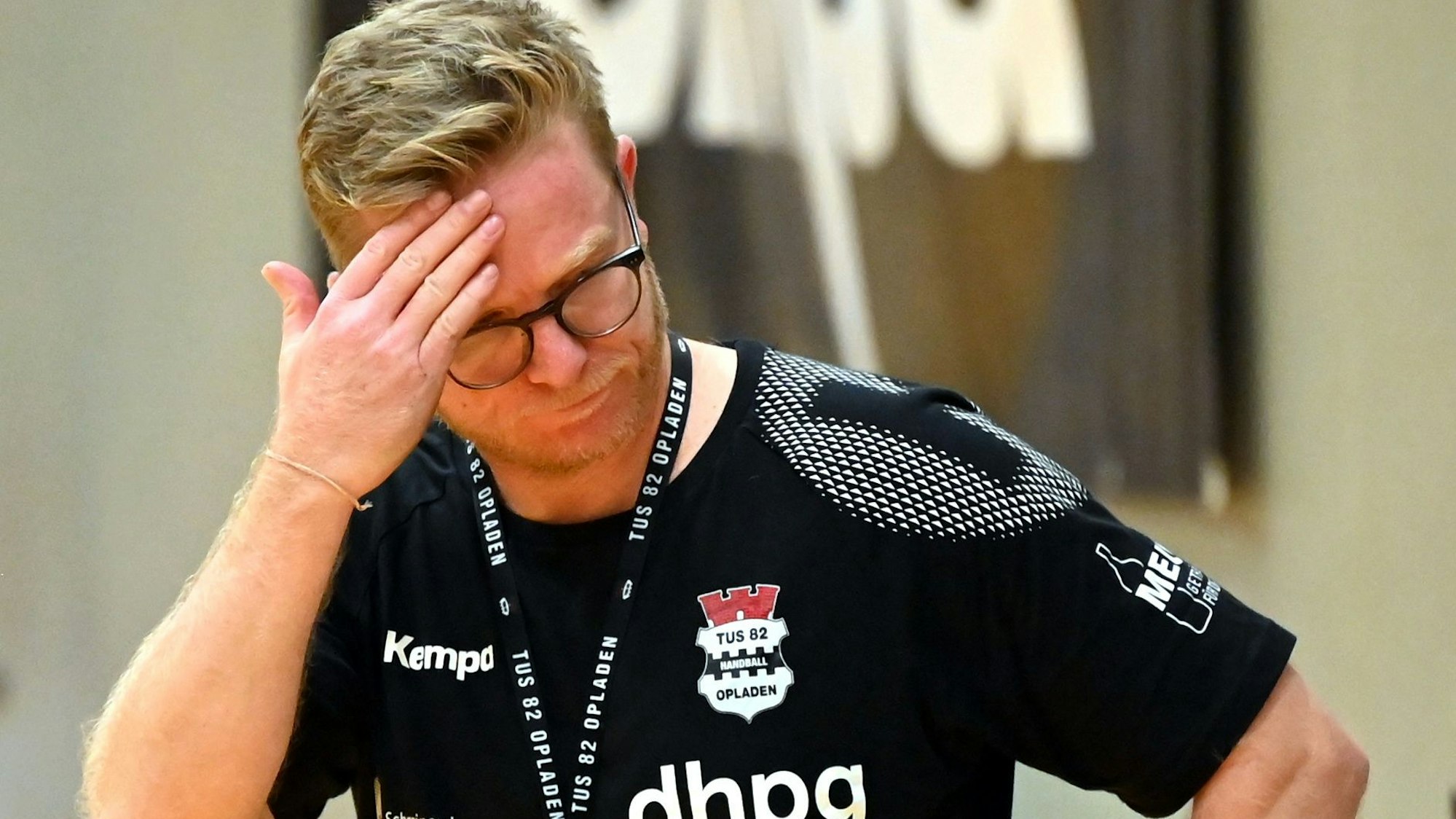 30.09.2023, Handball-Tus Opladen - Dutenhofen
TR: Fabrice Voigt (Opladen)
Foto: Uli Herhaus