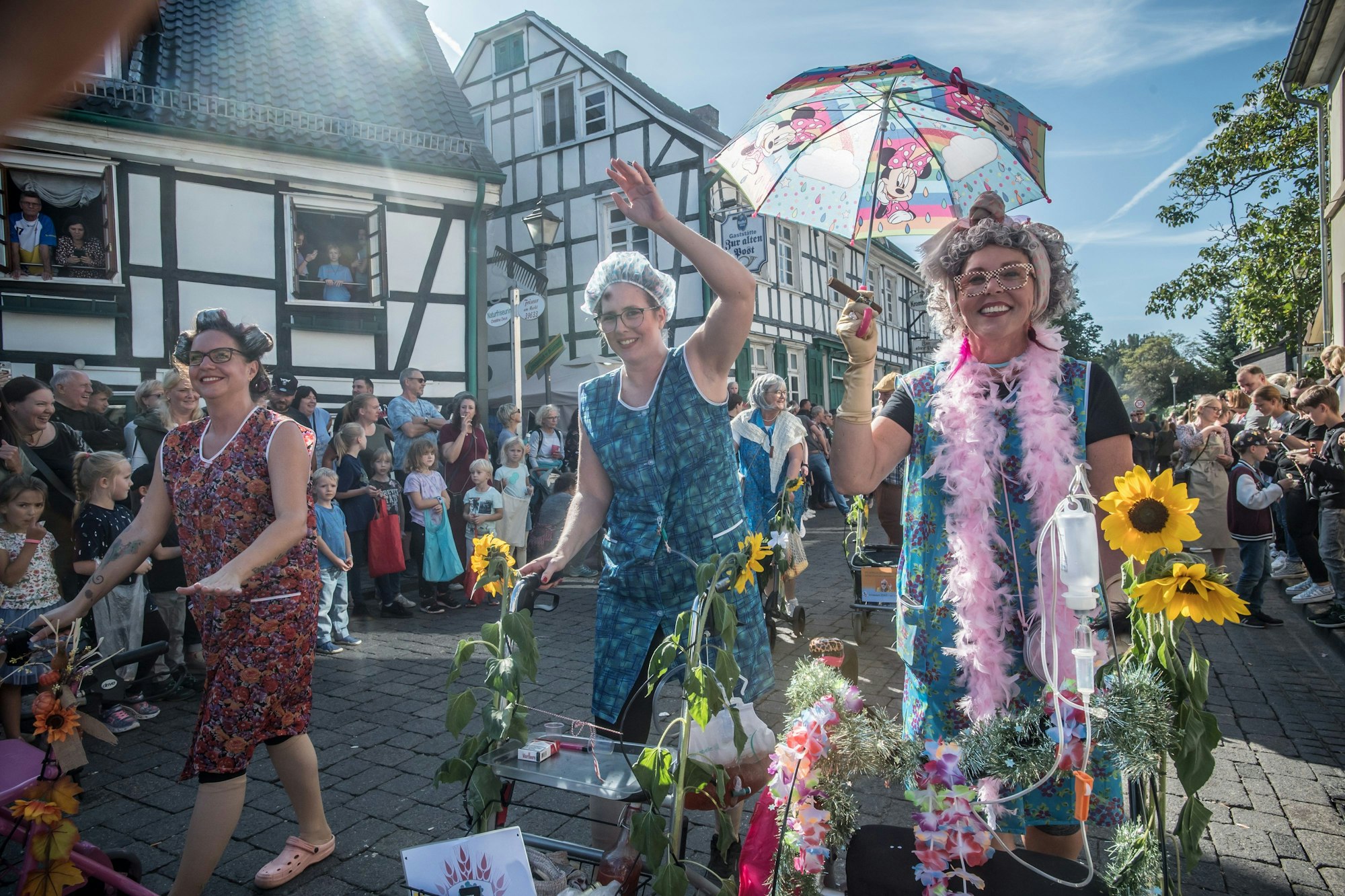 Beim Erntedankzug in Witzhelden im vergangenen Jahr