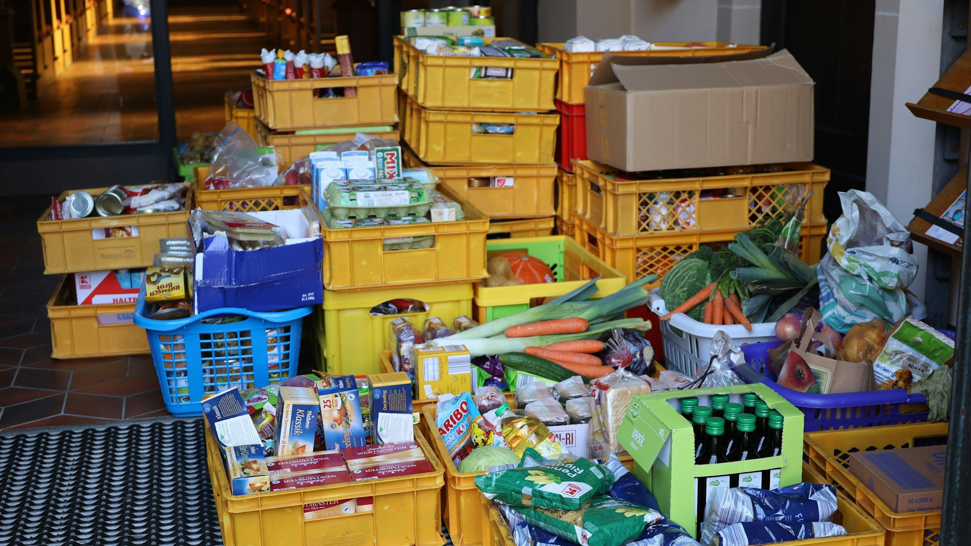 Ein beachtlicher Berg an Spenden hatte sich angesammelt.