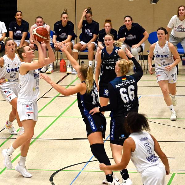 30.09.2023, Basketball-Orthomol Wings Leverkusen- Nördlingen
links: Martha Middeler (Leverkusen)
Foto: Uli Herhaus