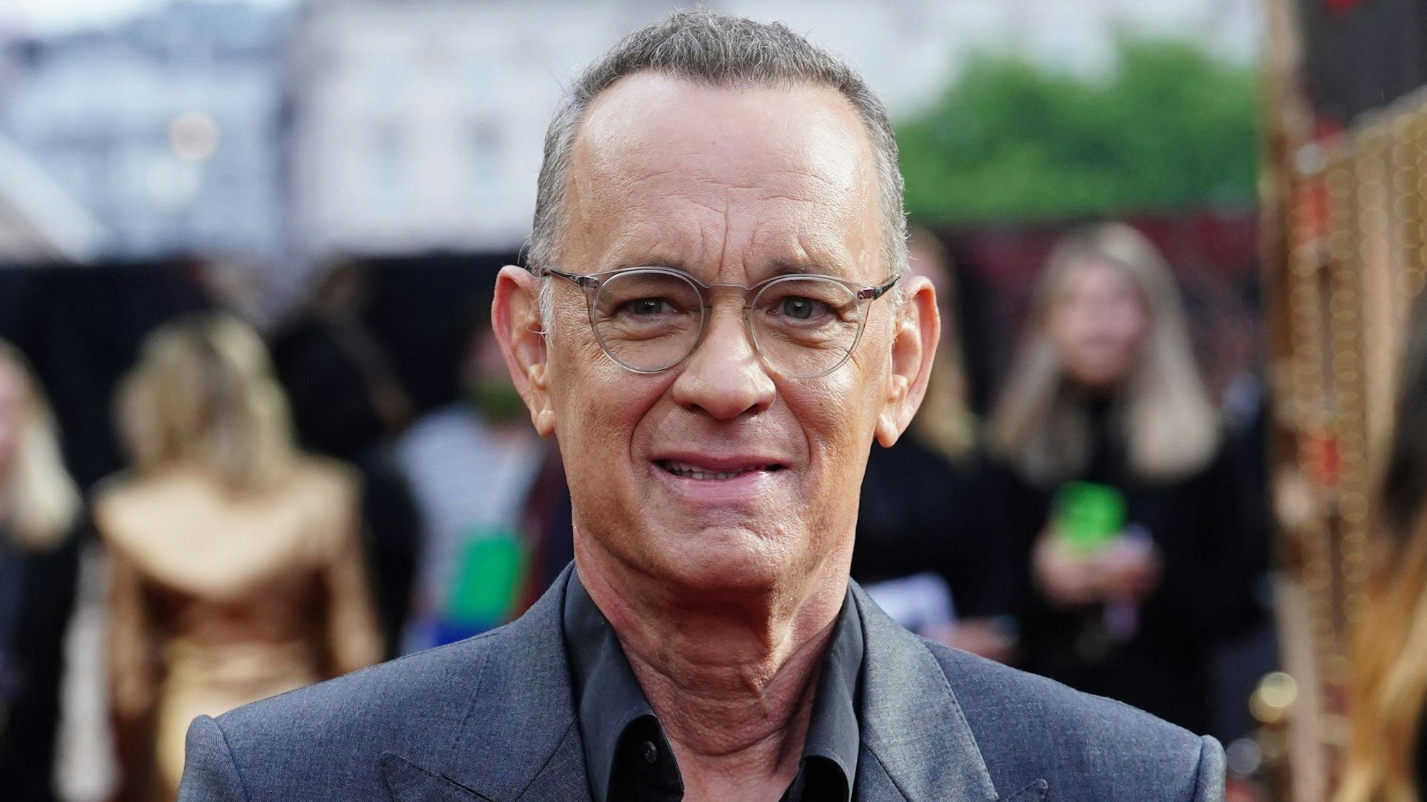 Schauspieler Tom Hanks kommt zur Vorführung von "Elvis" im BFI Southbank.