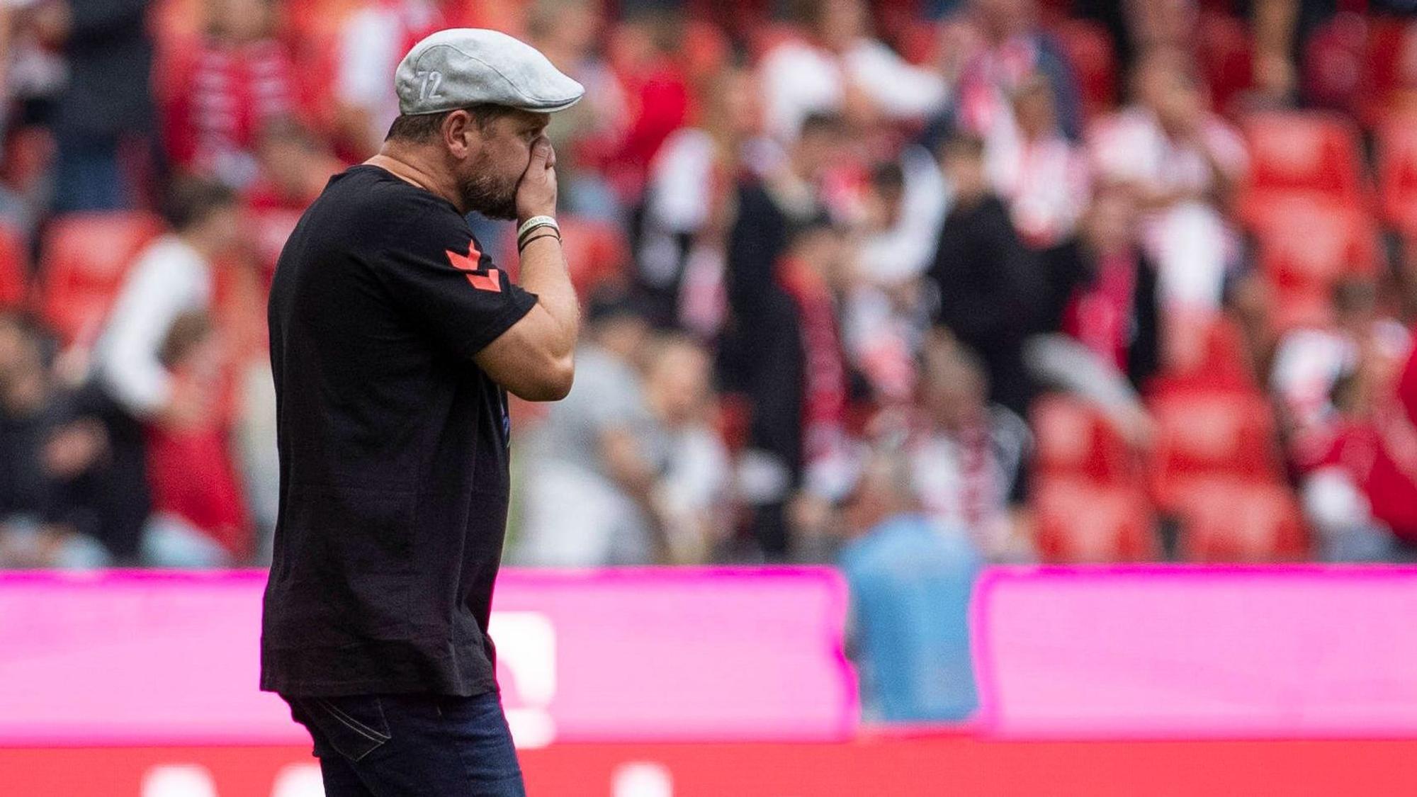 FC-Trainer Steffen Baumgart nach dem 0:2 am Samstag gegen den VfB Stuttgart.