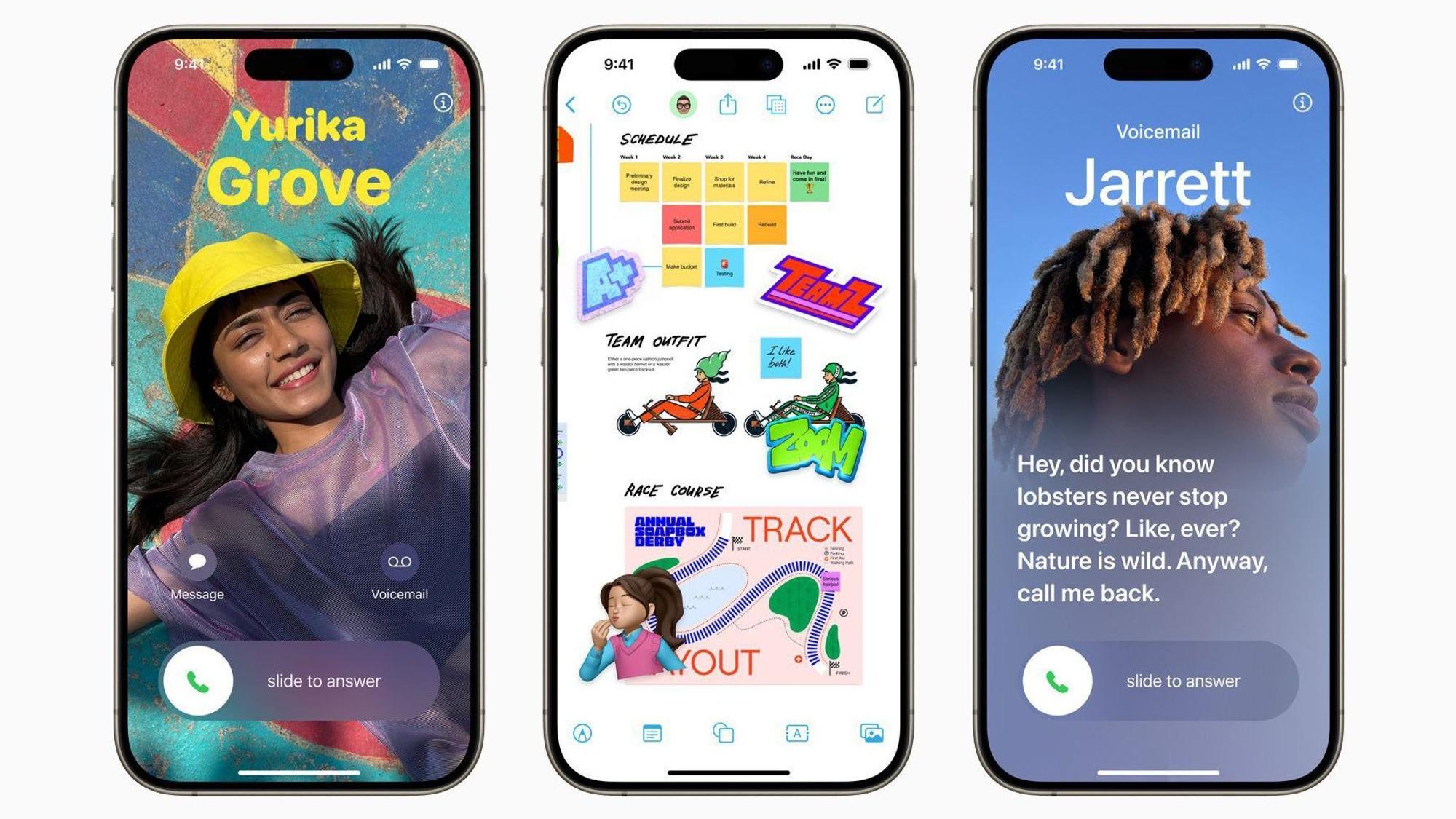Das iPhone-Betriebssystem bietet unter anderem einen Standby-Vollbildmodus beim Laden, der Fotos, Uhrzeit, Live-Aktivitäten, Siri-Ergebnisse und eingehende Anrufe auf dem Display anzeigt.