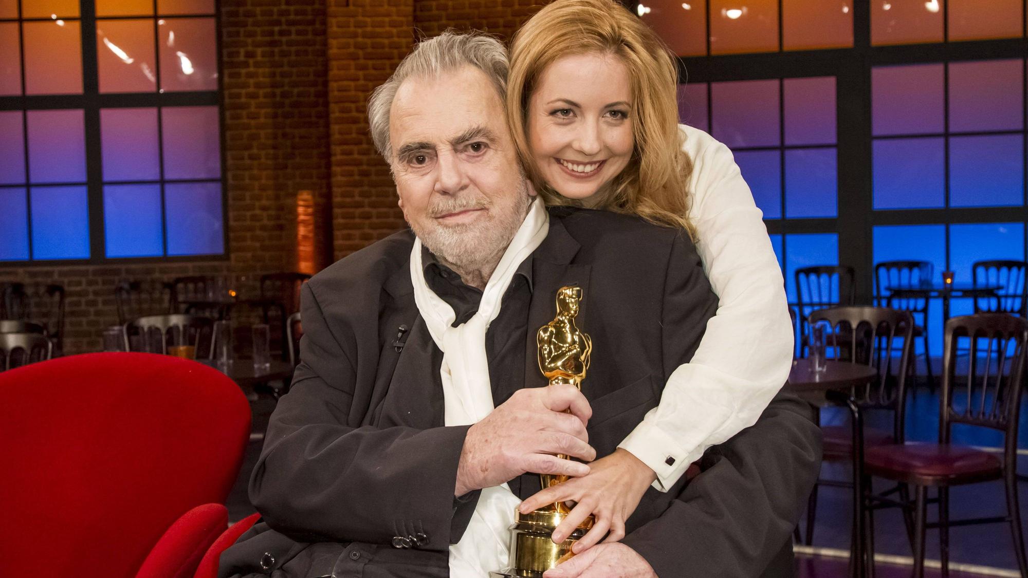 Maximilian und Iva Schell beim WDR Talk „Kölner Treff“ am 17. Dezember 2013 in Köln.